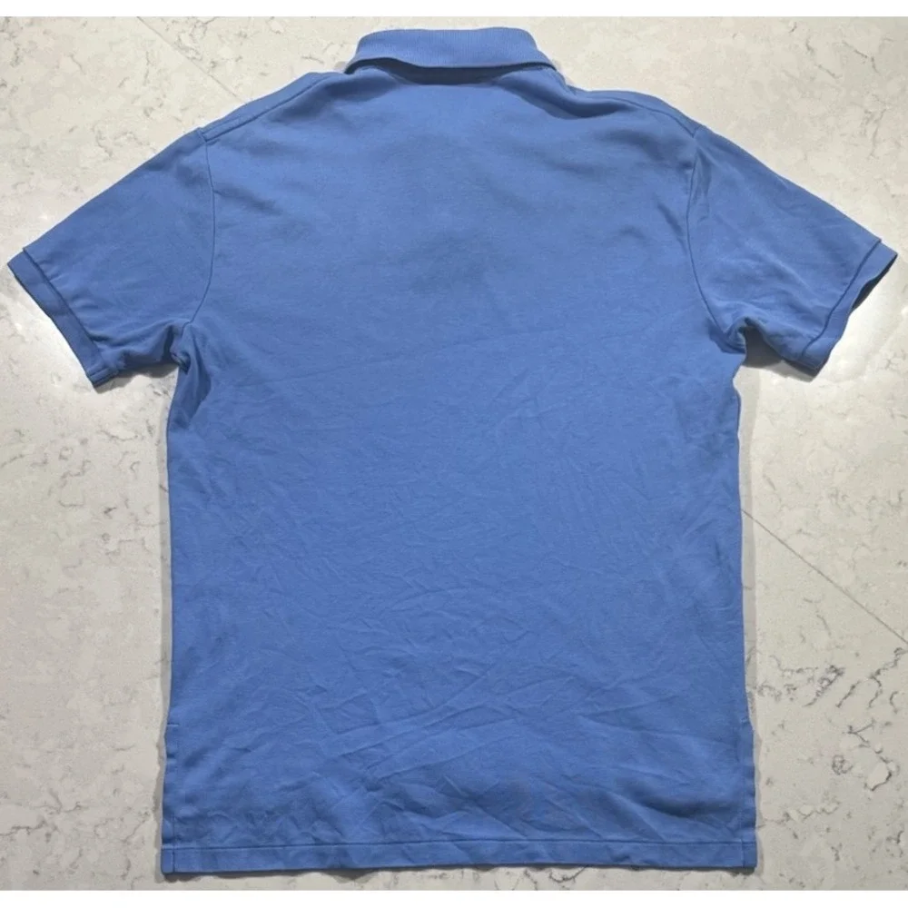 VTG 90s Polo Ralph Lauren Mens Medium Blue Short Sleeve Red Pony Polo Shirt